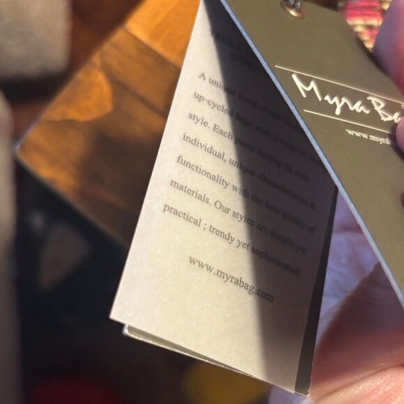 NWT Myra Bag Pink and Brown Aztec Patterned Clutch - Picture 5 of 12